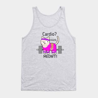 Cardio, count meowt Tank Top